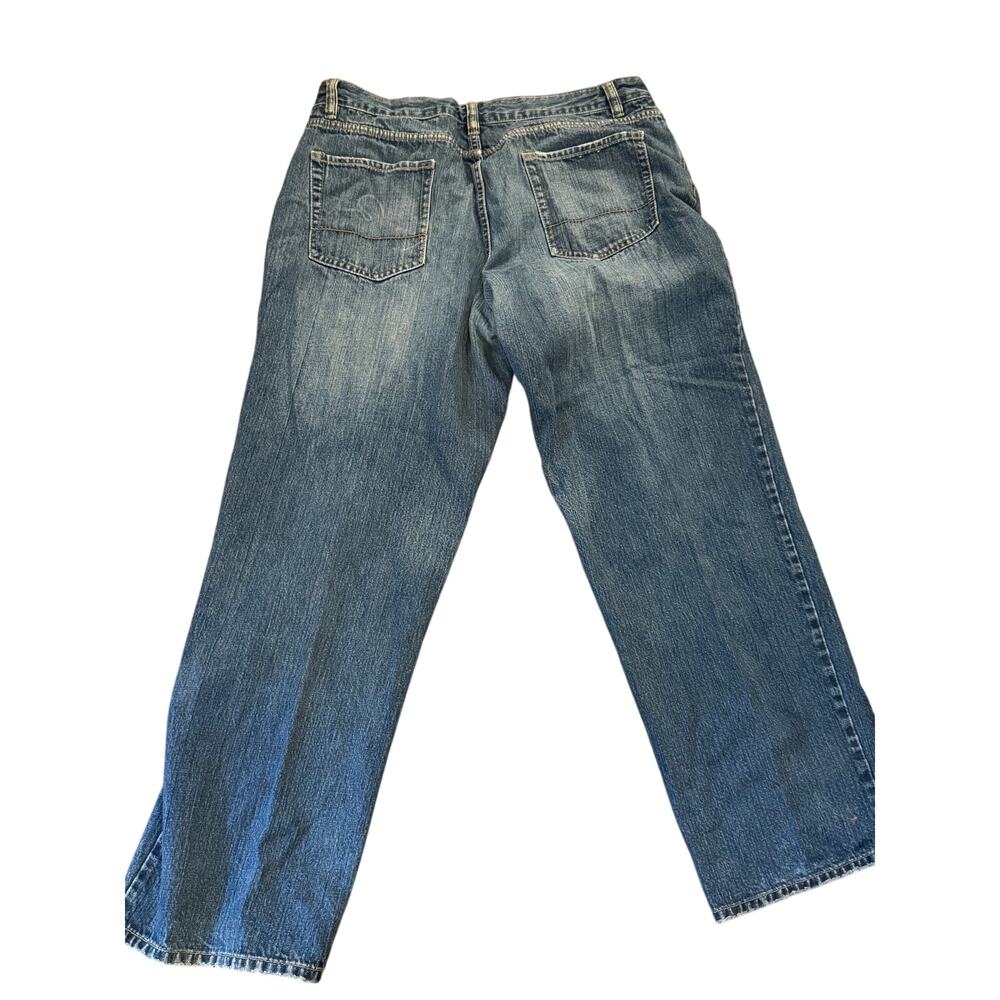 Vintage Plugg Jeans Mens 38x34 Blue Denim Baggy Loose Fit Skater Y2K Grunge